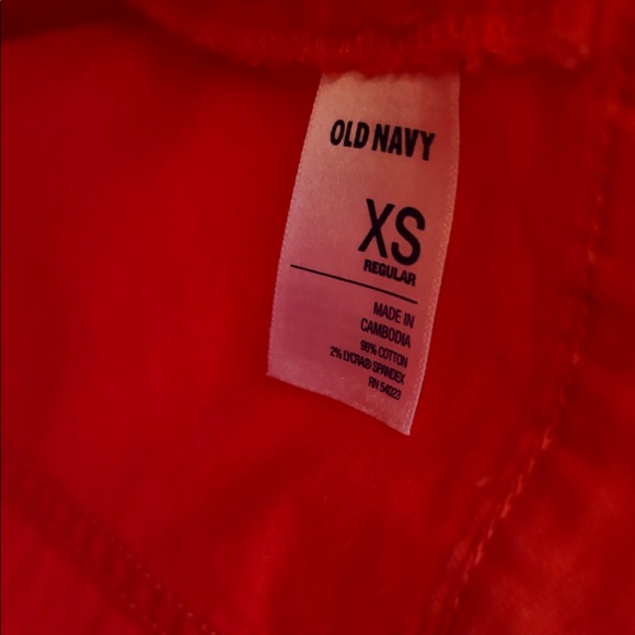 Old Navy Bright Orange Jean Jacket - Picture 4 of 5